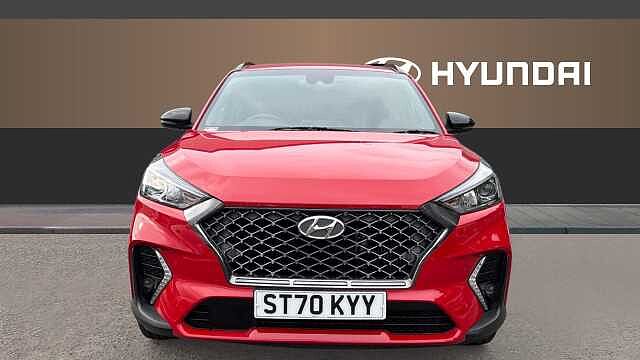 Hyundai TUCSON 1.6 CRDi 48V MHD 136 N Line 5dr 2WD DCT Diesel Estate Red